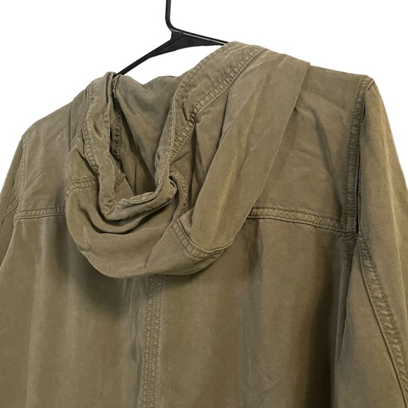 American eagle olive green lightweight full zip utility jacket casual size Large - Picture 7 of 8